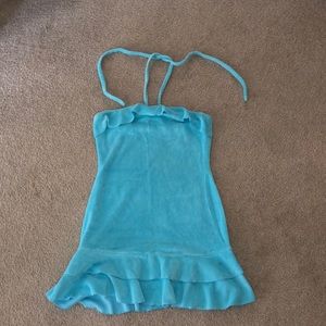 swimsuit coverup dress, tie up back